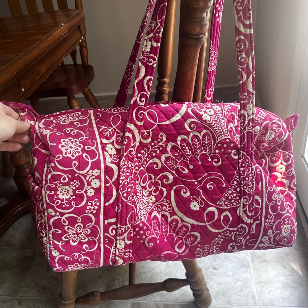 Vera Bradley Pink Quilted Travel Bag
